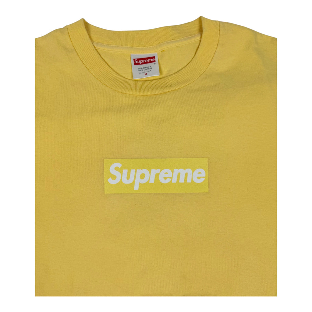 Supreme Yellow Tonal Box Logo Tee 1999