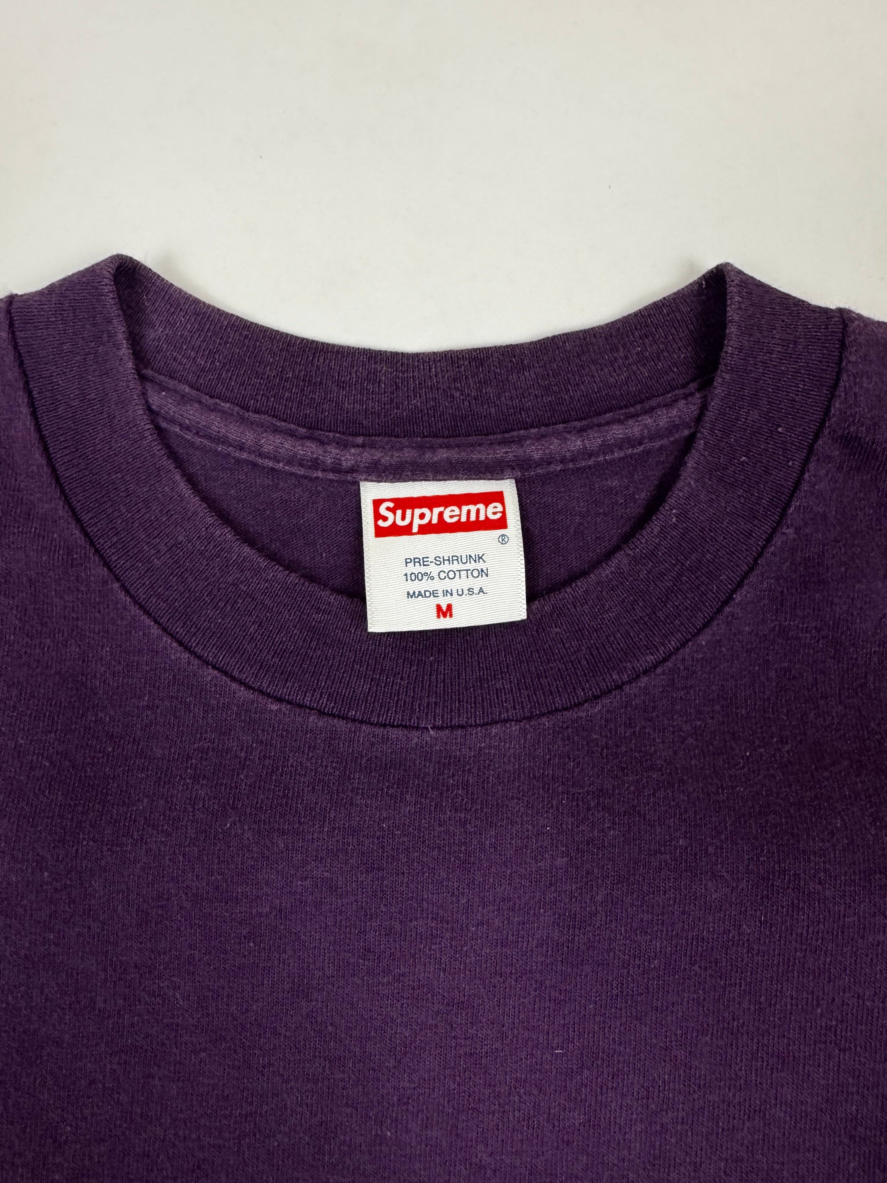 Supreme Purple Tonal Box Logo Tee 2001
