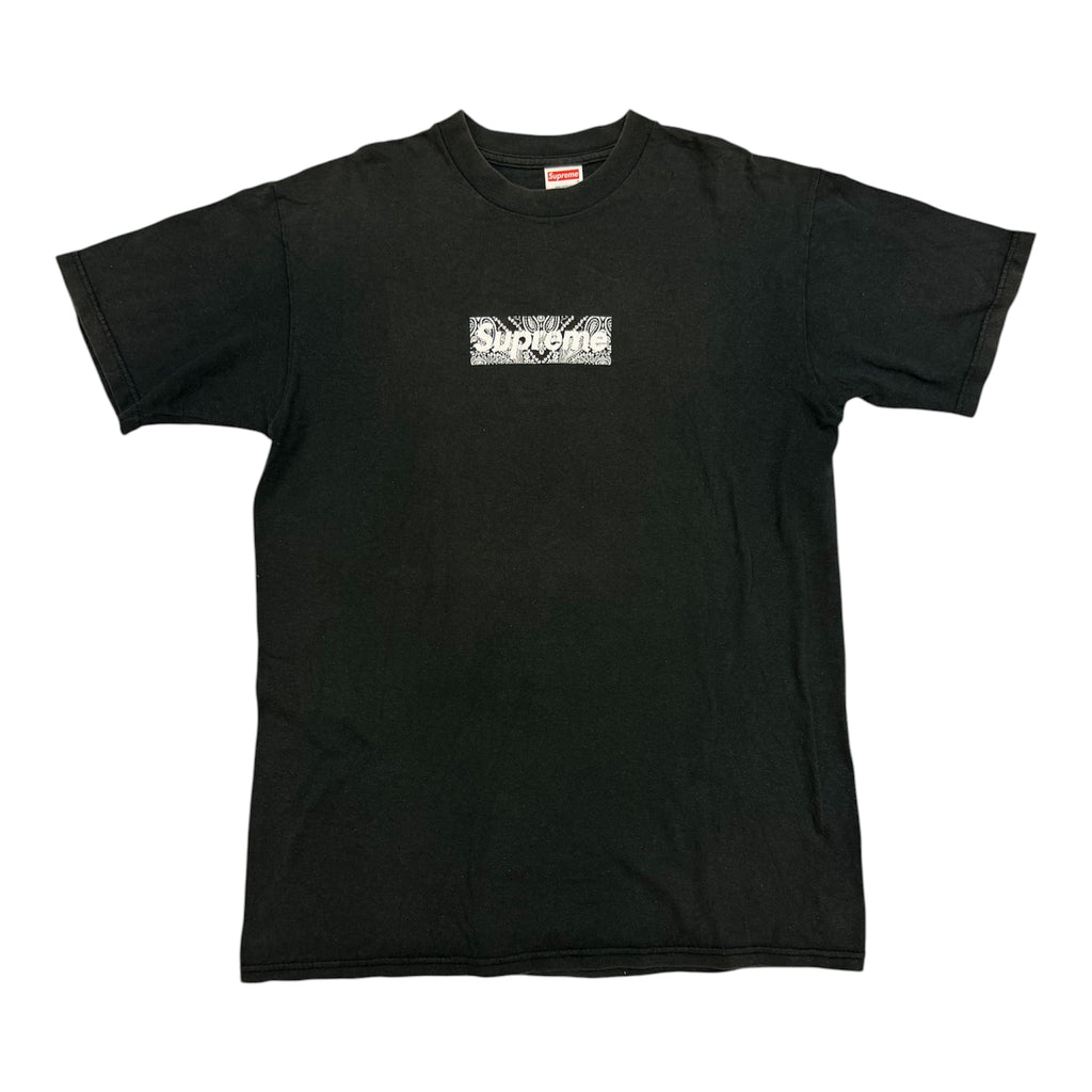 Supreme Black Bandana Box Logo Tee 2001