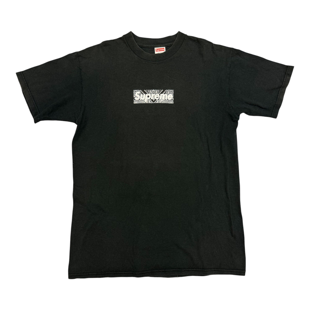 Supreme Black Bandana Box Logo Tee 2001