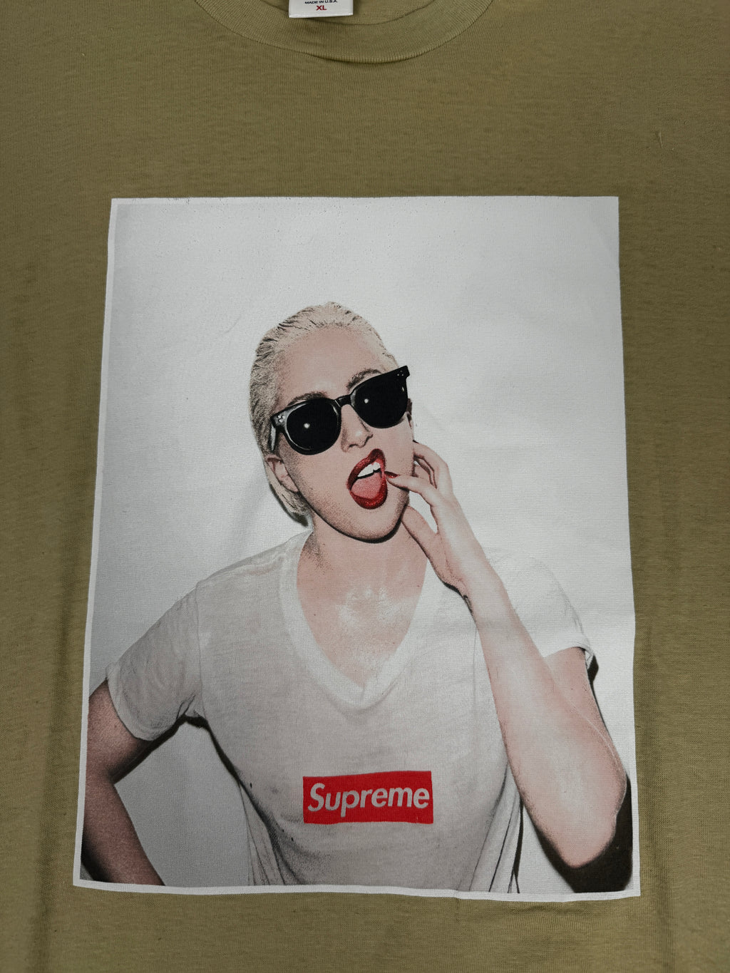 Supreme Sample Lady Gaga Photo Tee 2011