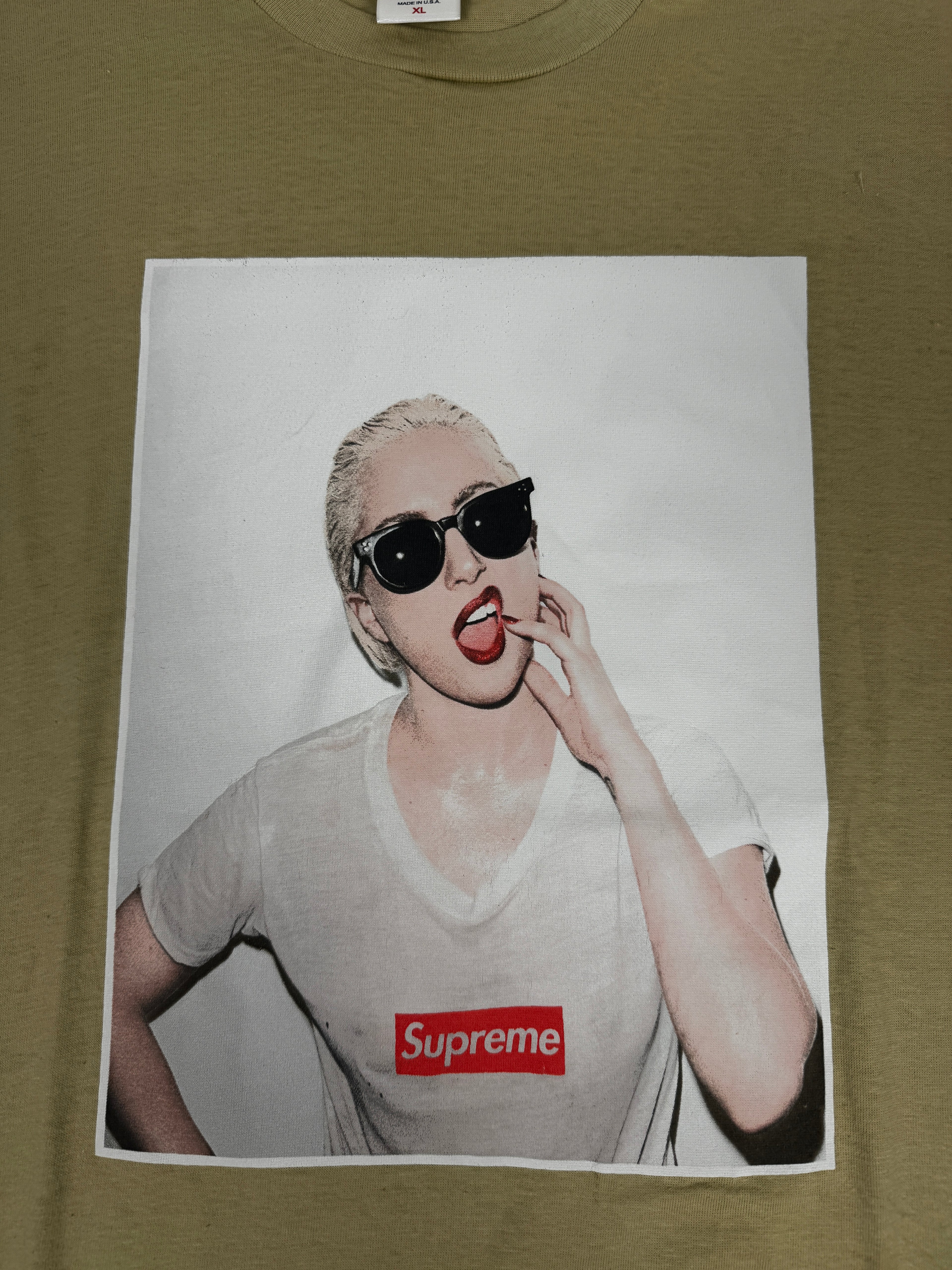 Supreme Sample Lady Gaga Photo Tee 2011