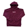 Supreme Burgundy Box Logo Hoodie 2011