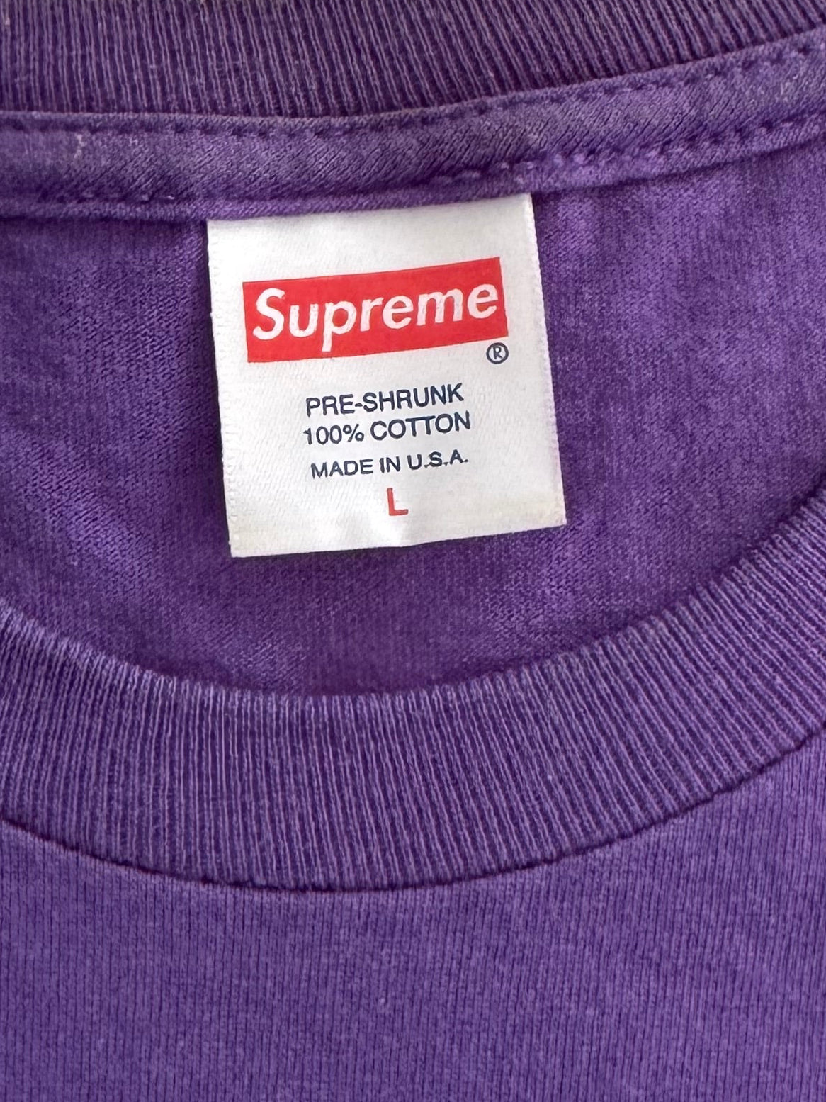 Supreme Purple Three 6 Mafia Photo Tee 2012
